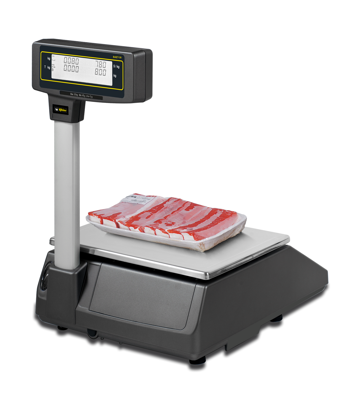 Báscula Electrónica Etiquetadora 30 kg Rhino BAET-30