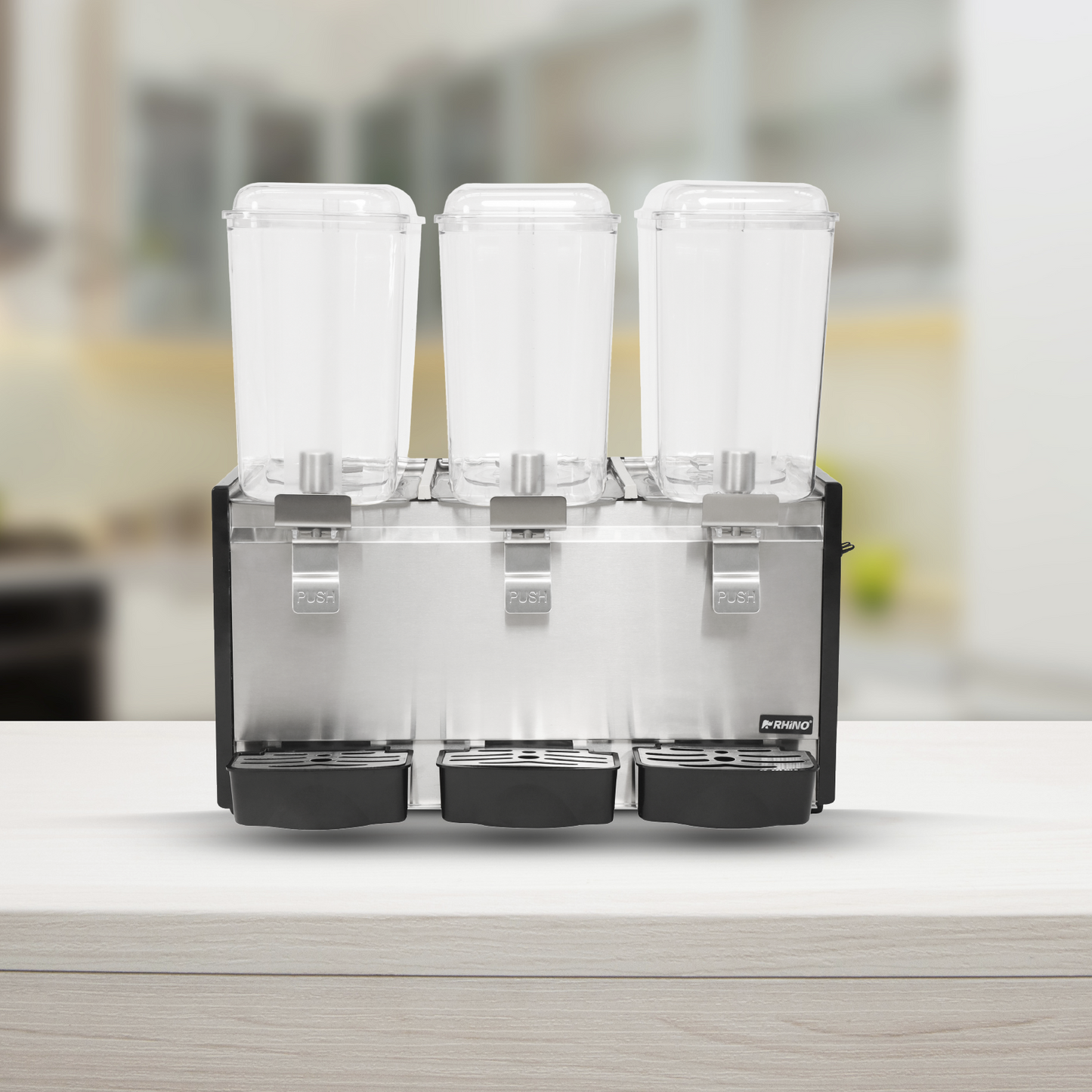 Dispensador de Bebidas Frías 3 Tanques Rhino DISBEF-3T