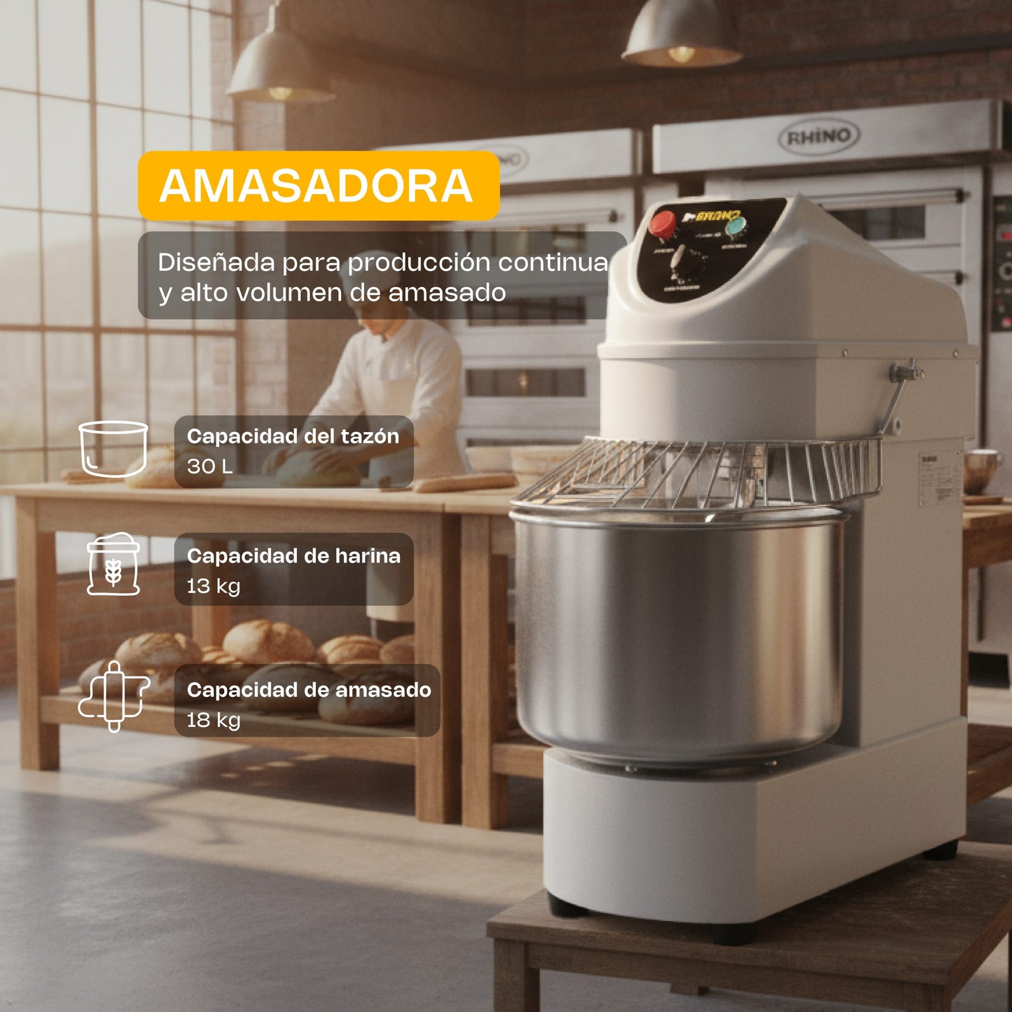 Amasadora 30 L