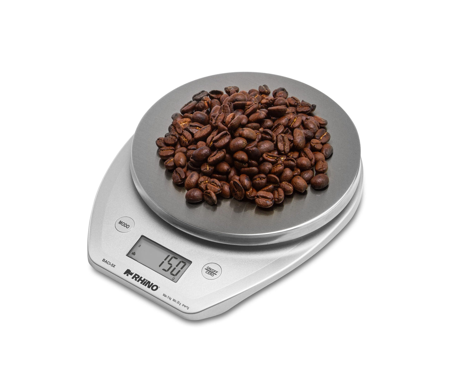 Báscula de cocina digital 5 kg con Bluetooth Rhino BACI-5X