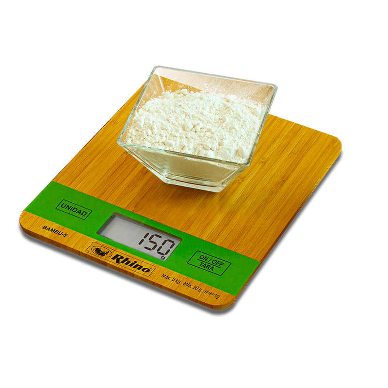 Báscula de Cocina 5 kg Rhino BAMBU-5