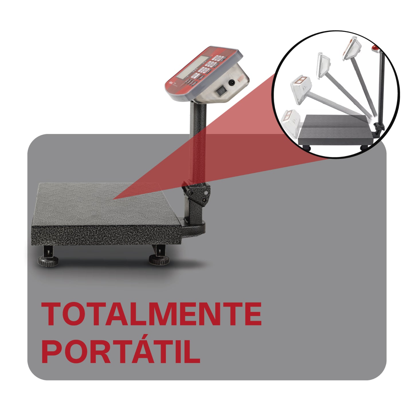 Báscula de plataforma plegable de 60 kg Vinson BAPLE-60