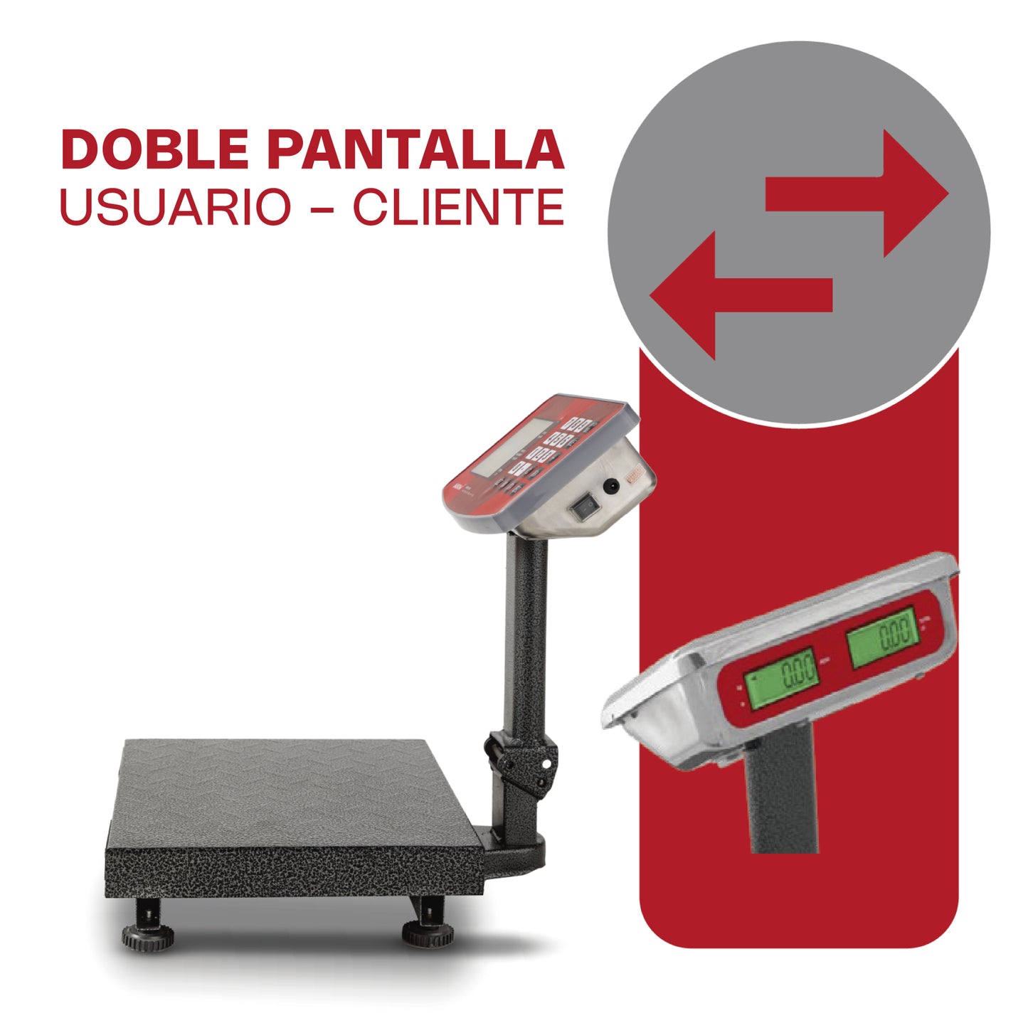 Báscula de plataforma plegable de 60 kg Vinson BAPLE-60