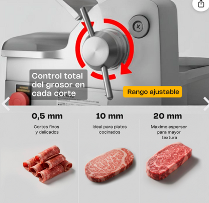 Rebanadora de Carne Semi Congelada 350 mm REBEN-350