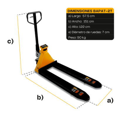 Báscula de Patín BAPAT-2T