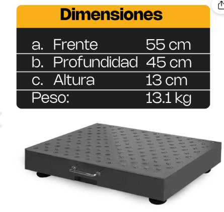Báscula de Plataforma Inalámbrica 300 kg BAPIC-300