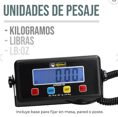 Báscula de Paquetería 100 kg BAPAQUE-100