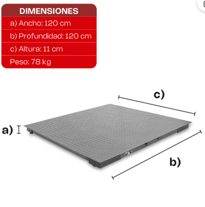 Plataforma de Bajo Perfil 120 x 120 cm BAPER-12