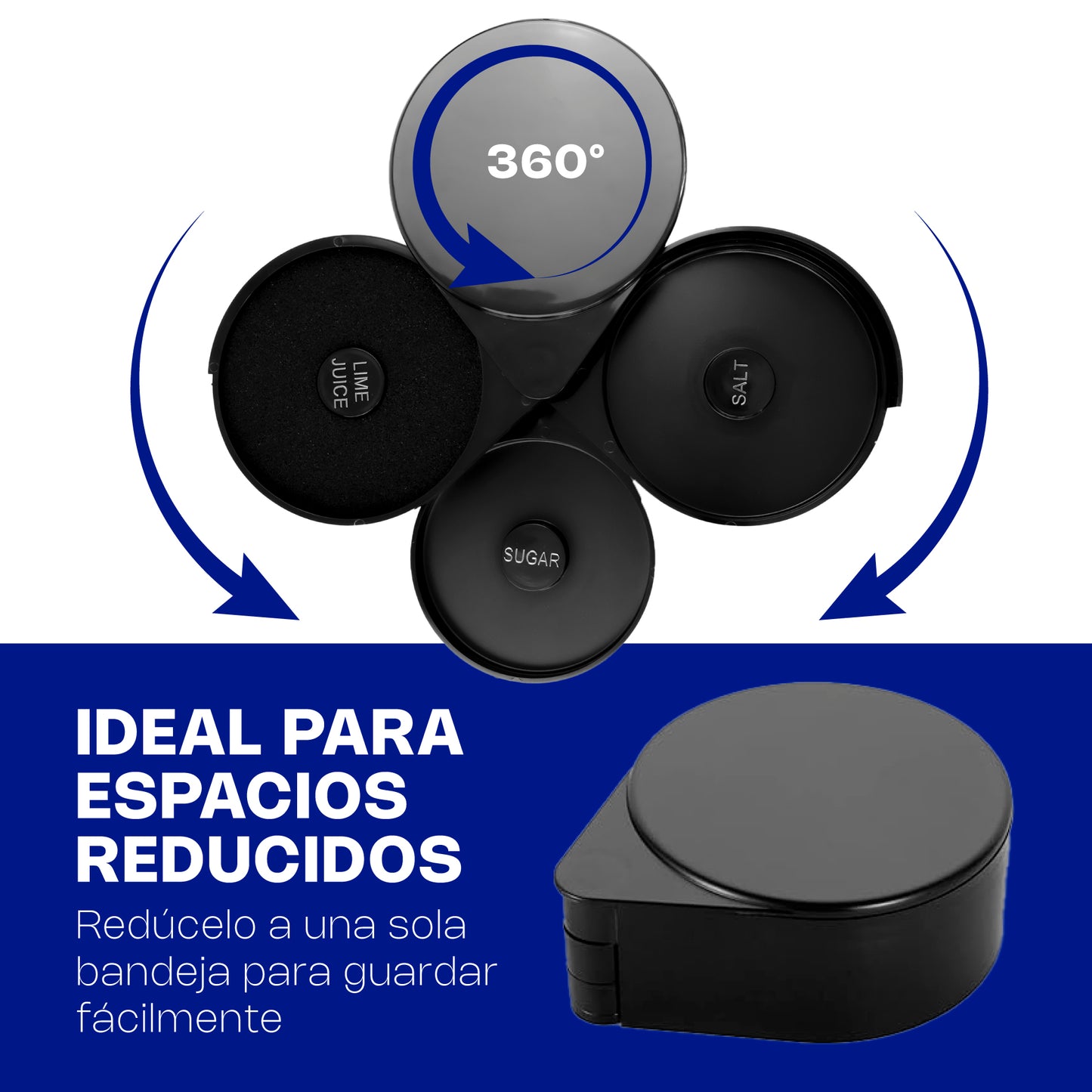 Escarchador de Vasos con 3 Bandejas Giratorias y Esponja