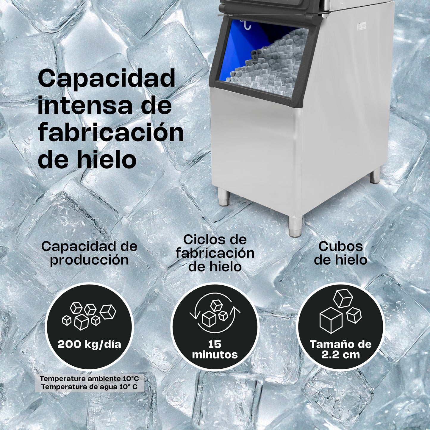 Fábrica de Hielo 200 kg