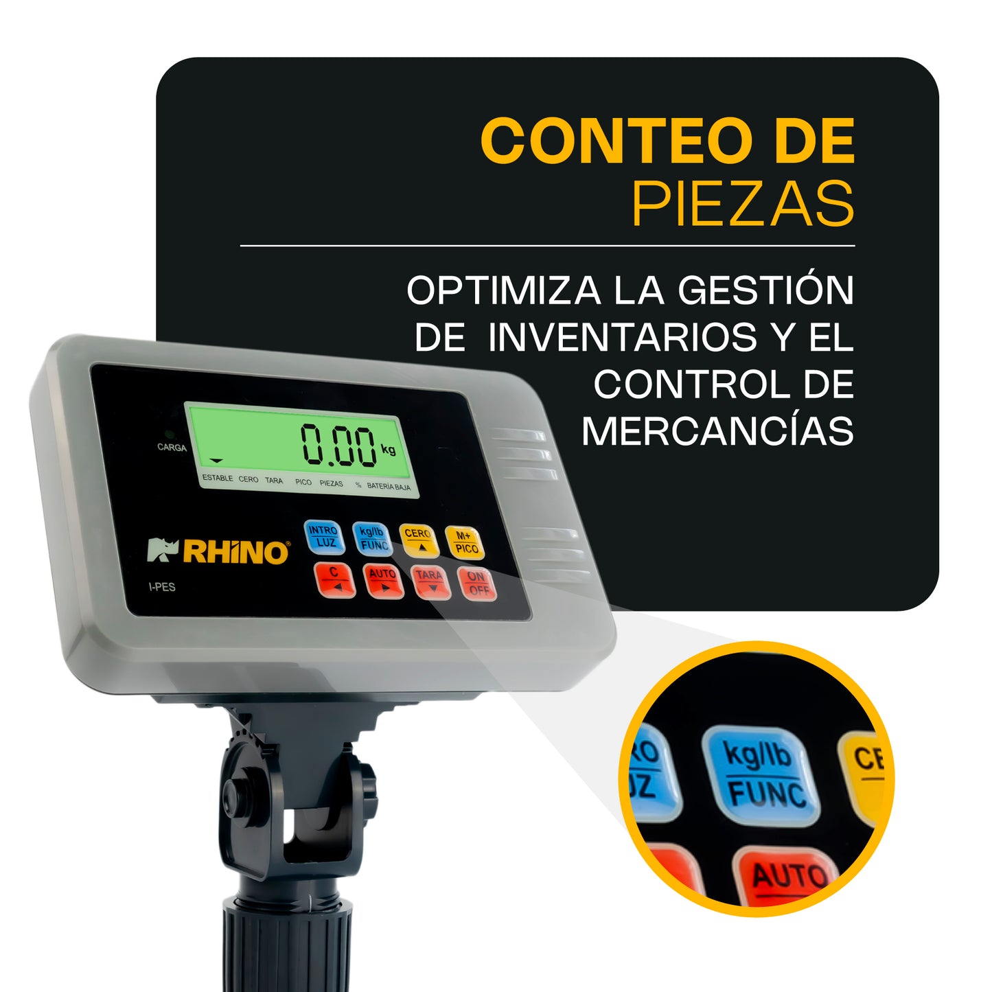 Indicador Peso y Contador de Piezas