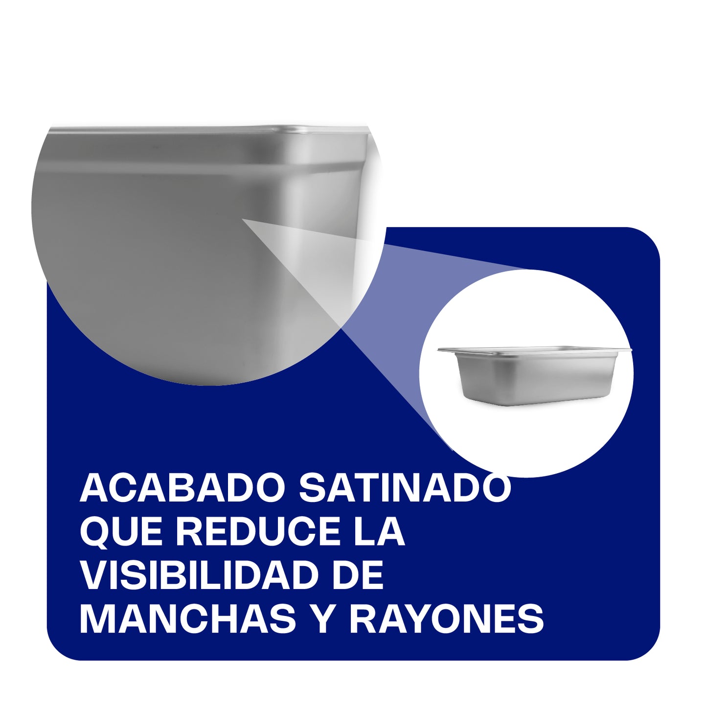 Inserto de Acero Inoxidable Cuarto 4"