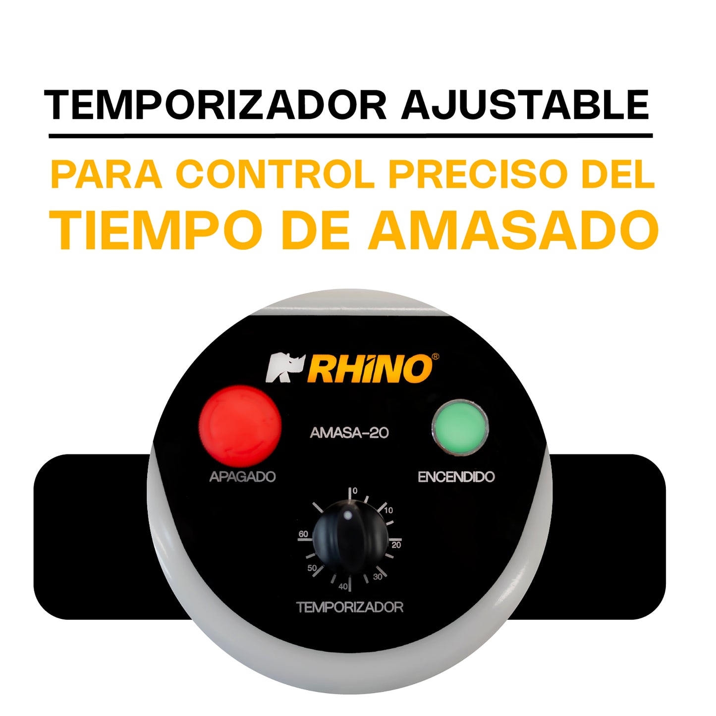 Amasadora Industrial de 20 Litros Rhino AMASA-20