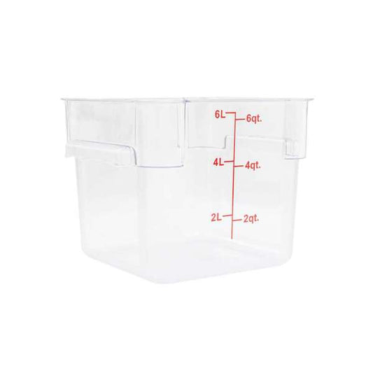 Recipiente Cuadrado de Policarbonato 6 qt